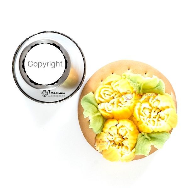 Насадка Малазийский Цветок №210 Английская Роза | XL размер (Russian Flower Nozzle # 210 Marigold | XL size | By Tulip Workshop)