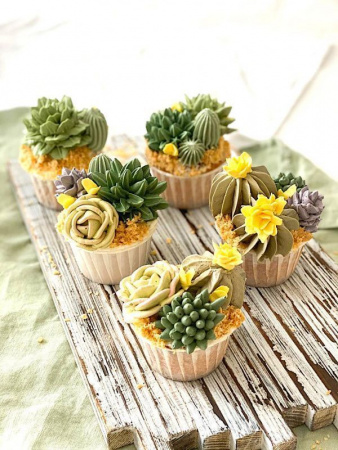 Кондитерская насадка Ateco рифлёный лист №71-76 | малый размер