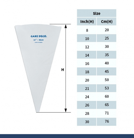 Кондитерский мешок многоразовый нейлон с покрытием Тип 1 (FLEX, W/O) Кондитерский мешок многоразовый нейлон с покрытием Тип 1 (FLEX, W/O)