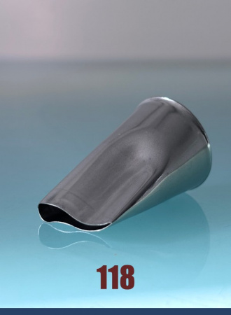 Кондитерская насадка 118 Tulip, Корея, прорезь 17 мм лепесток 2-й изогнутый