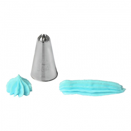 Кондитерская насадка закрытая звезда №501, 502, 504, 506, 508, 132 Ateco | 10 лучей стандарт. размер