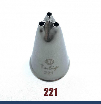 Кондитерская насадка 221 Tulip™ Травка (3 дырочки) Кондитерская насадка 221 Tulip™ Травка (3 дырочки)