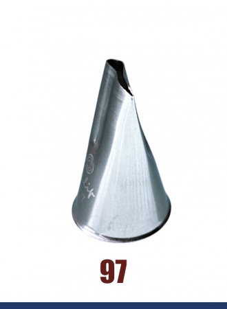 Кондитерская насадка 97 Tulip, Корея, прорезь 10 мм лепесток 2-й изогнутый