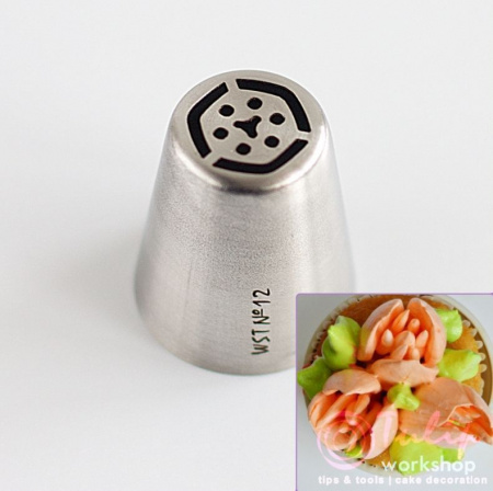 Набор (II) 6 кондитерских насадок - тюльпан одним движением №№ 8,10,11,12,13,15 | L размер