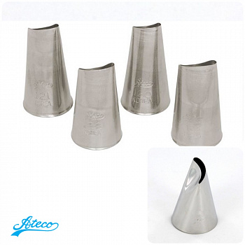 Кондитерская насадка лепесток розы изогнутый №120, 121, 122, 123 Ateco | средний размер