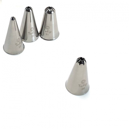 Кондитерская насадка закрытая звезда №28 Tulip™ малый размер (diam.7,6 mm; 8 лучей) Кондитерская насадка закрытая звезда №28 Tulip™ малый размер (diam.7,6 mm; 8 лучей)